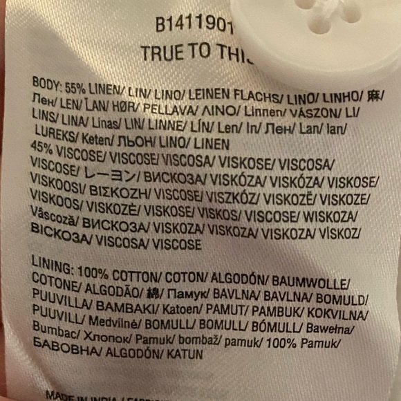 White midi a-line linen-blend skirt - Picture 5 of 5